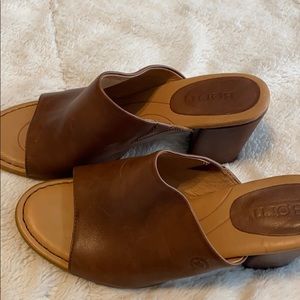 Born brown leather sandals